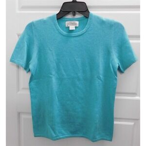Sutton Studio 100% Cashmere Teal Green Pullover Sweater sz‎ S